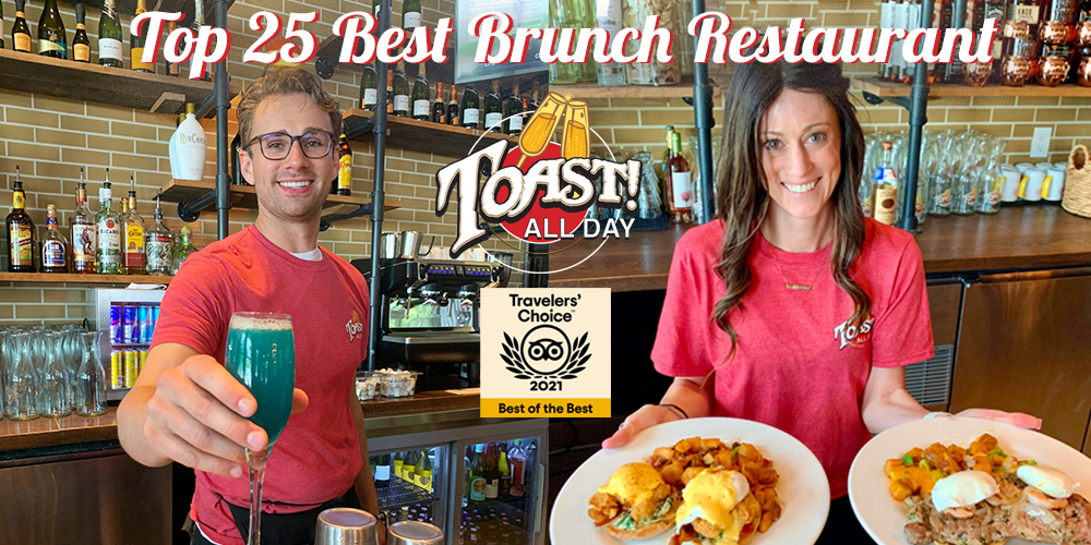 Toast All Day Recognized As a Top Brunch Spot in the Country